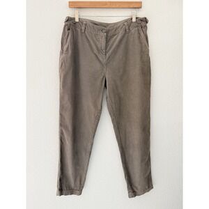 Poetry Womens Corduroy Tapered Trouser Pants Sz 10 Greyish Brown Cotton